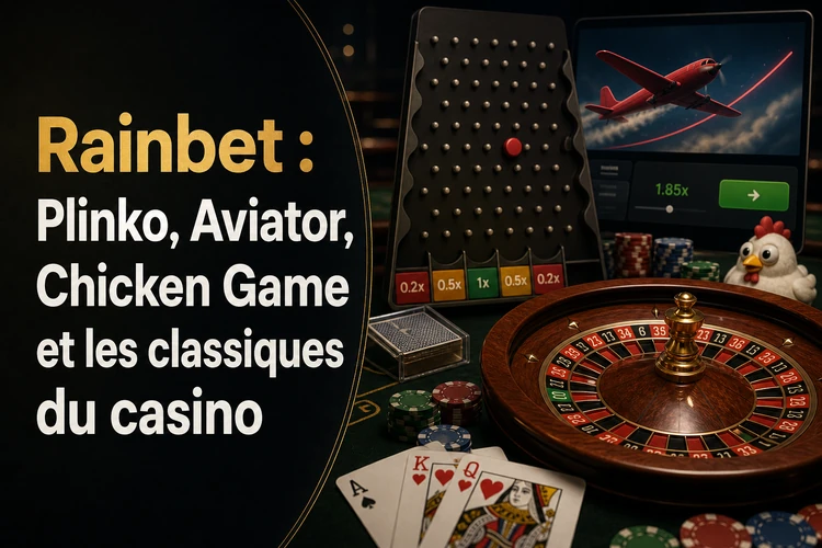 Rainbet: Plinko, Aviator, Chicken Game et les classiques du casino