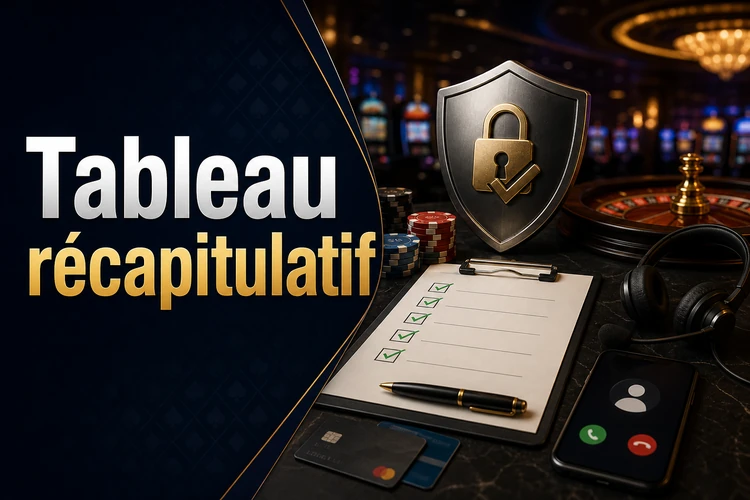 Tableau récapitulatif